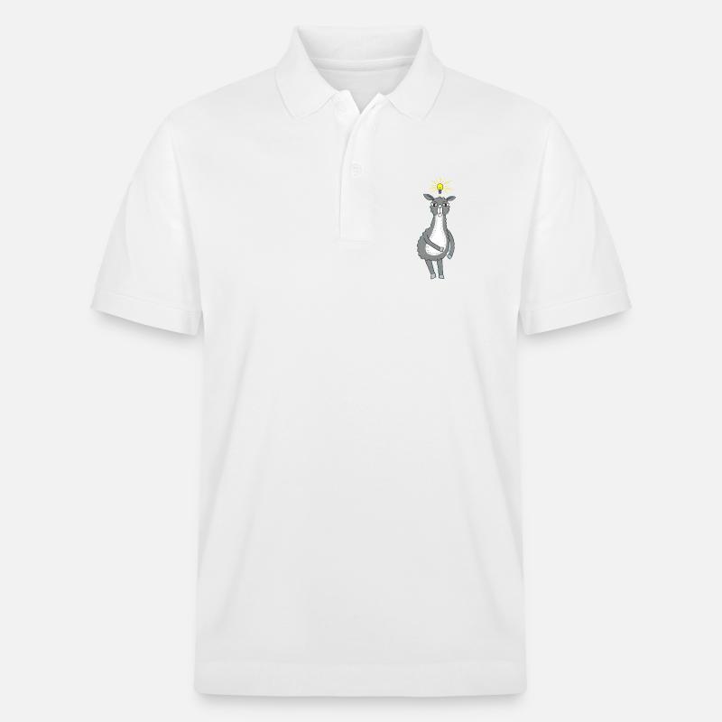 Lama a une idée - Polo PREPSTER bio Stanley/Stella Unisexe - blanc