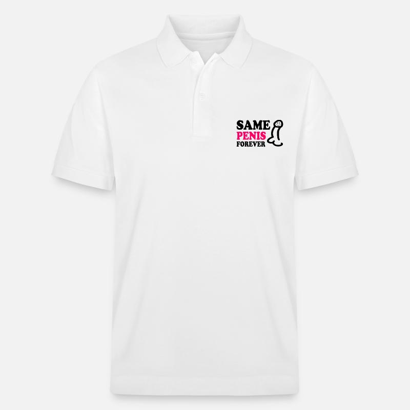 Same penis forever - Stanley/Stella Unisex Bio-Poloshirt PREPSTER - Weiß