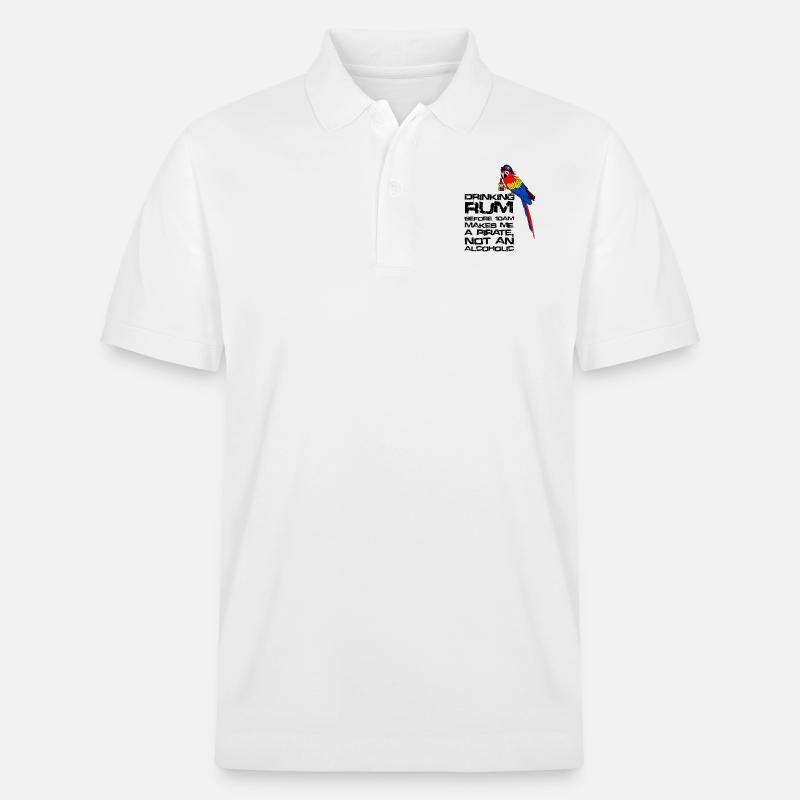 Drinking Rum - Stanley/Stella Unisex Bio-Poloshirt PREPSTER - Weiß