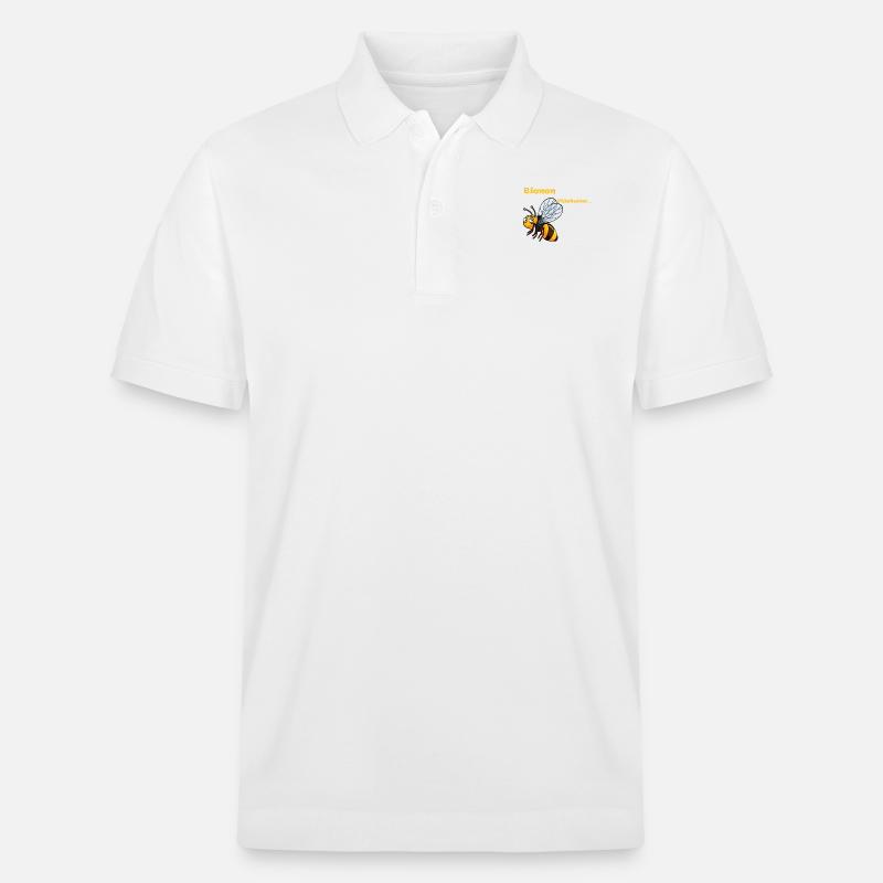 Bienen Flüsterer - Stanley/Stella Unisex Bio-Poloshirt PREPSTER - Weiß