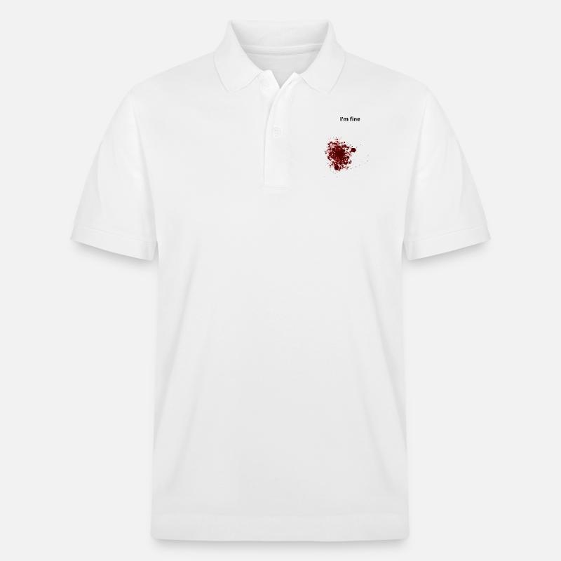 Blessure blessure sang - Polo PREPSTER bio Stanley/Stella Unisexe - blanc
