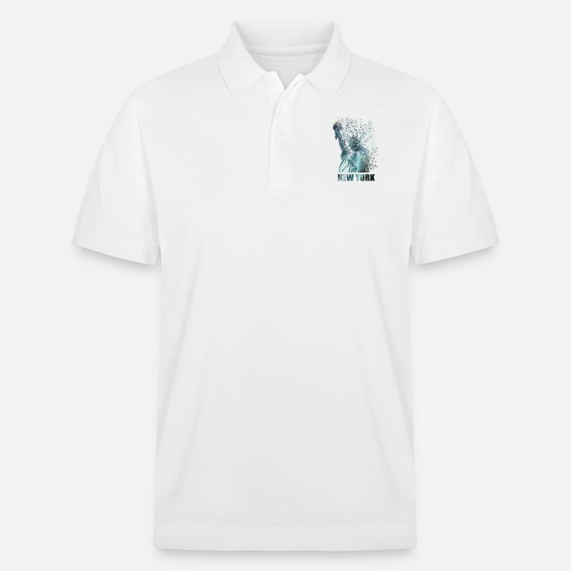 Freiheitsstatue - Stanley/Stella Unisex Bio-Poloshirt PREPSTER - Weiß