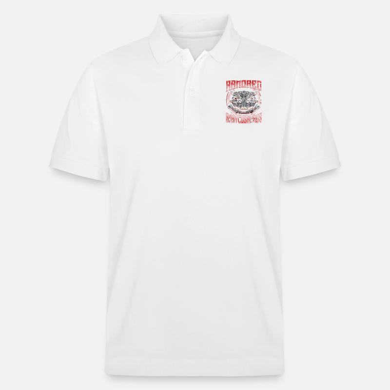 Roboter Dino - Stanley/Stella Unisex Bio-Poloshirt PREPSTER - Weiß