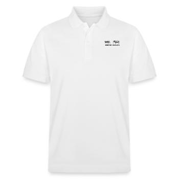 flight of the conchords - Stanley/Stella Unisex Organic Polo Shirt PREPSTER - white - Front - Roxy (174cm) & Andy (188cm)