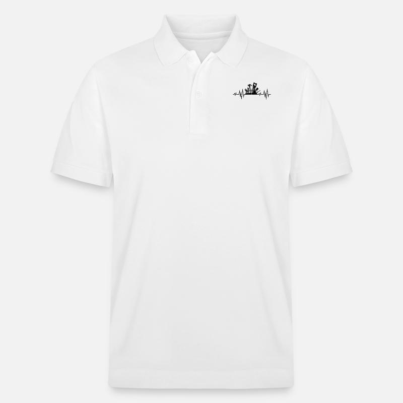 Werkzeug Handwerker Geschenkidee Heimwerker - Stanley/Stella Unisex Bio-Poloshirt PREPSTER - Weiß