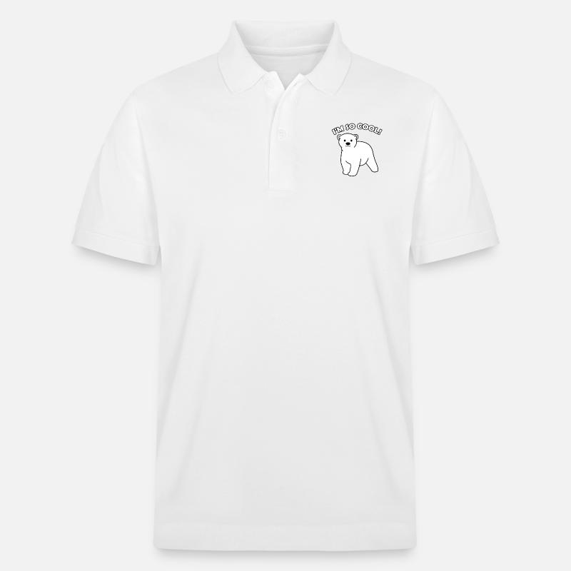 Eisbär - Stanley/Stella Unisex Bio-Poloshirt PREPSTER - Weiß