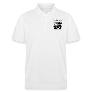 Fotograf Fotografie Geschenk Spruch lustig - Stanley/Stella Unisex Bio-Poloshirt PREPSTER - Weiß - Vorne - Roxy (174cm) & Andy (188cm)