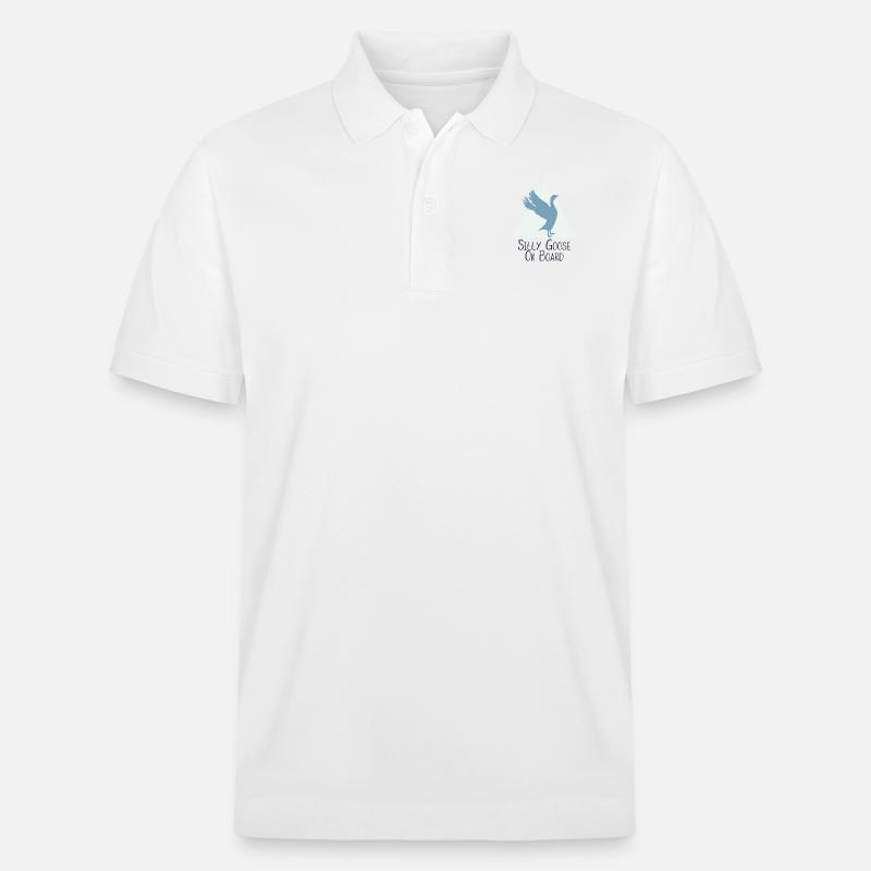 Silly Goose On Board - Stanley/Stella Unisex Bio-Poloshirt PREPSTER - Weiß