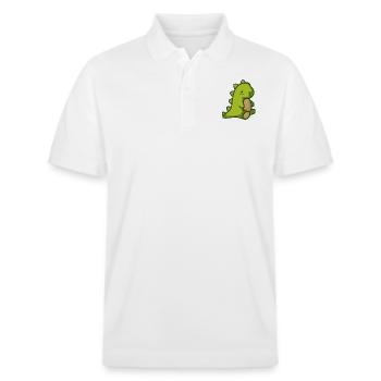 Süßer Dinosaurus, der wie ein Teddybär aussieht - Stanley/Stella Unisex Bio-Poloshirt PREPSTER - Weiß - Vorne - Roxy (174cm) & Andy (188cm)