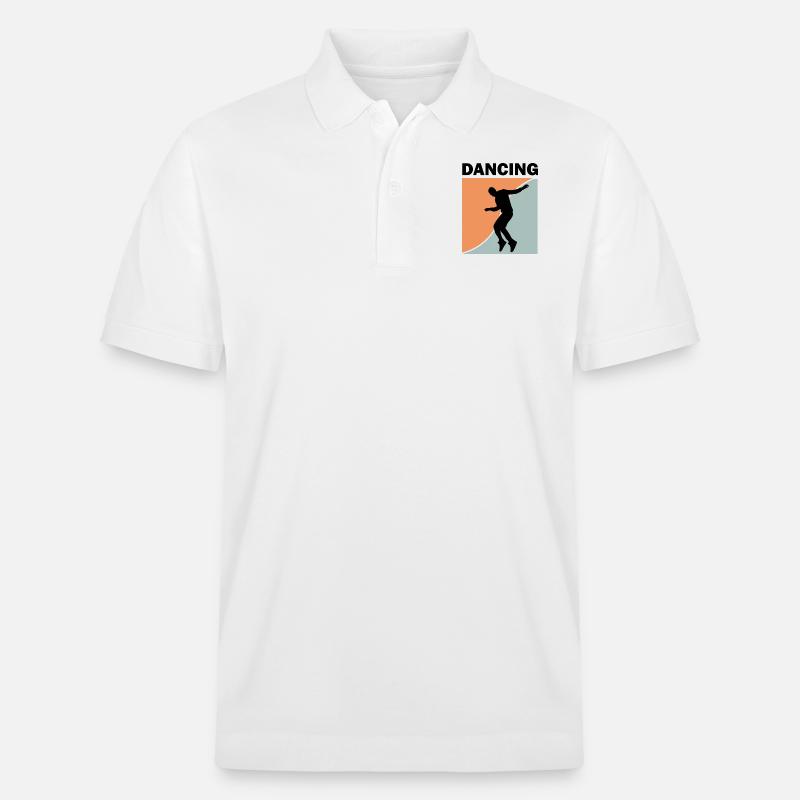 Dancing Dance Music - Stanley/Stella Unisex Bio-Poloshirt PREPSTER - Weiß