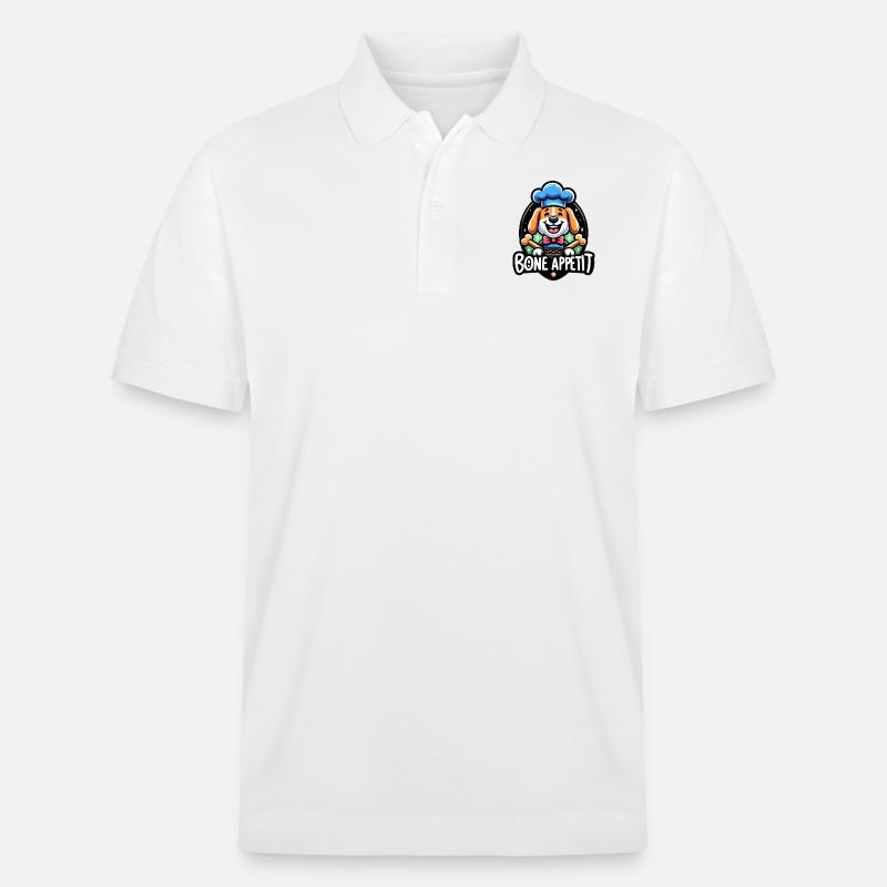 Bone Appetit - Stanley/Stella Unisex Bio-Poloshirt PREPSTER - Weiß