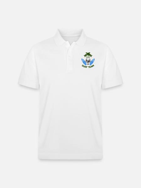 Surf Team - Stanley/Stella Unisex Organic Polo Shirt PREPSTER - white