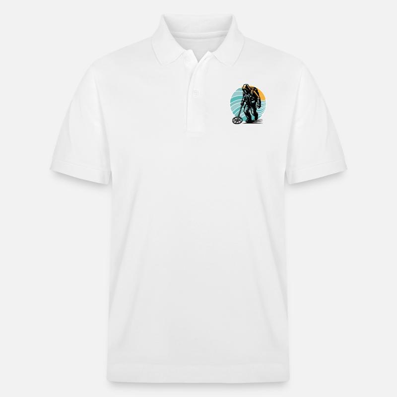 Détecteur de métaux de sonde - Polo PREPSTER bio Stanley/Stella Unisexe - blanc