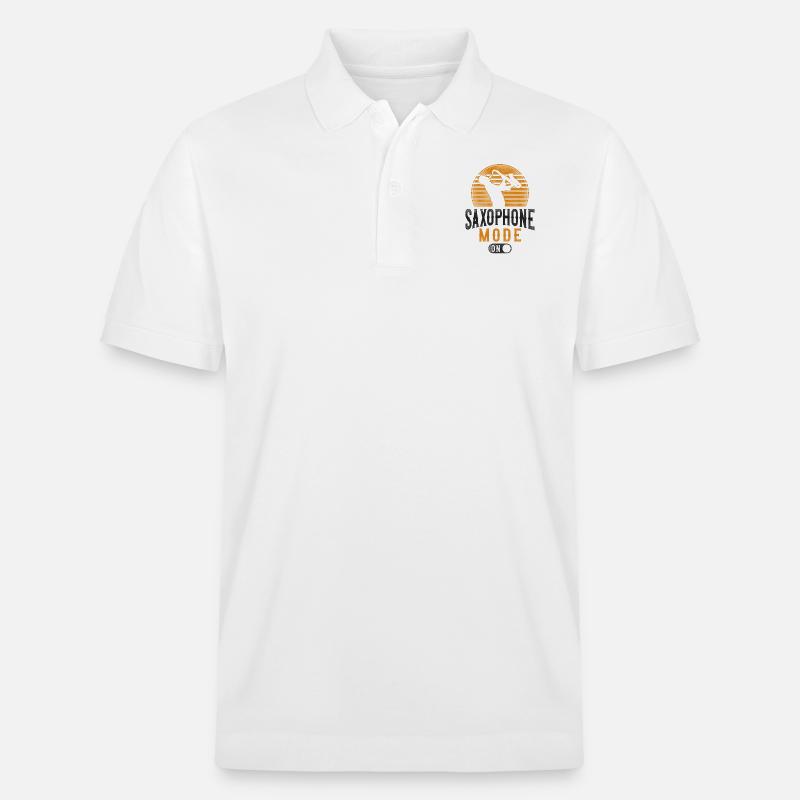 Saxophone Mode saxophone activé - Polo PREPSTER bio Stanley/Stella Unisexe - blanc