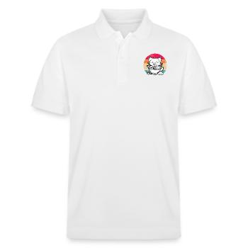 Anime Ramen Nourriture Drôle Cadeau Design - Polo PREPSTER bio Stanley/Stella Unisexe - blanc - Devant - Roxy (174cm) & Andy (188cm)