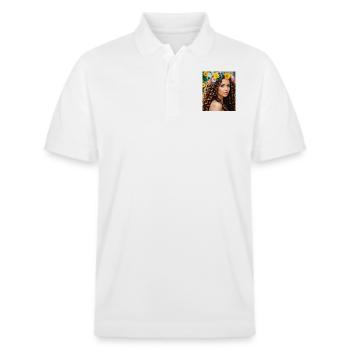 Beautiful - Stanley/Stella Unisex Organic Polo Shirt PREPSTER - white - Front - Roxy (174cm) & Andy (188cm)