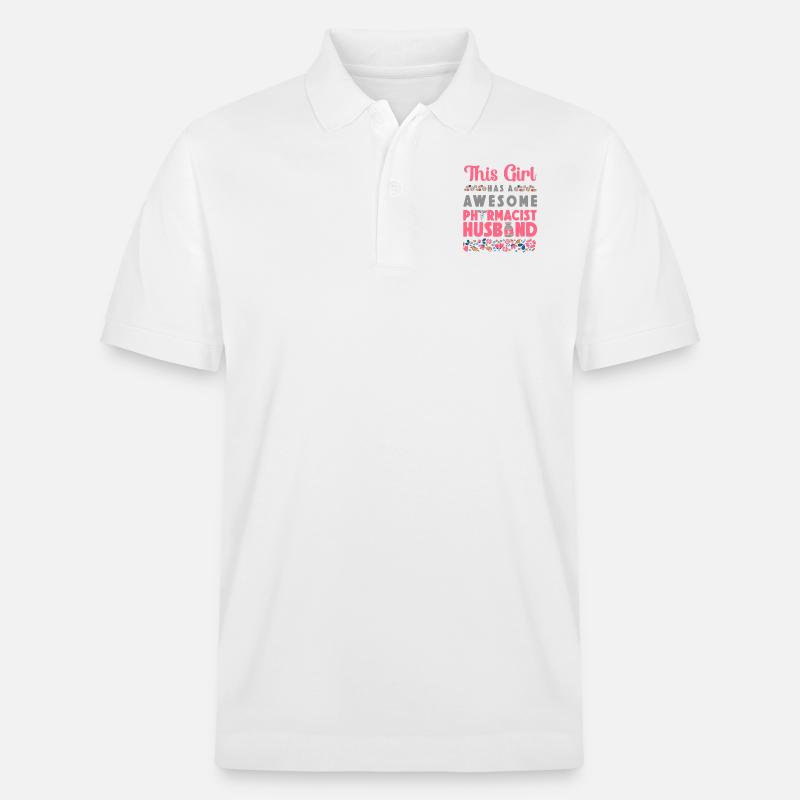 Pharmacy Tech Technician - Stanley/Stella Unisex Bio-Poloshirt PREPSTER - Weiß