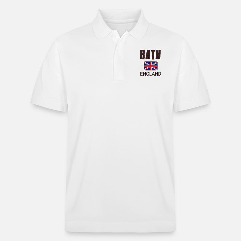 Bath, Angleterre - Polo PREPSTER bio Stanley/Stella Unisexe - blanc