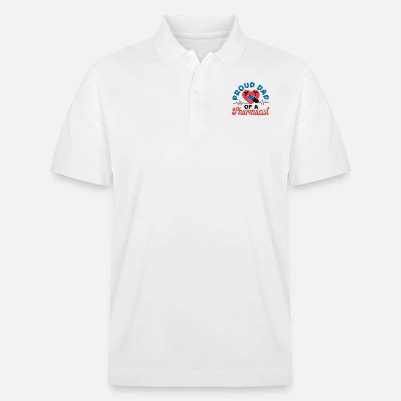 Pharmacy Tech Technician - Stanley/Stella Unisex Bio-Poloshirt PREPSTER - Weiß