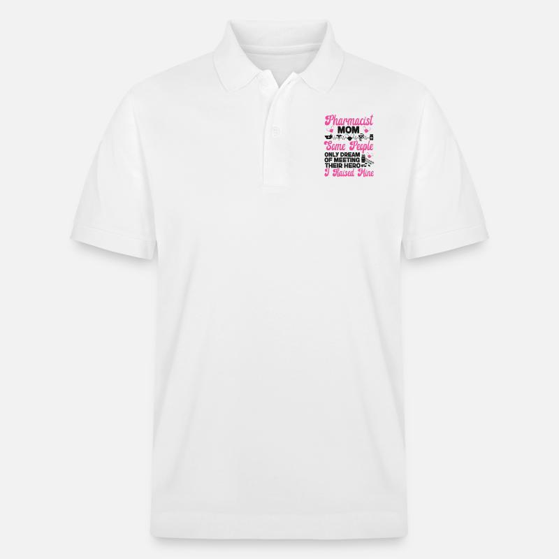 Pharmacy Tech Technician - Stanley/Stella Unisex Bio-Poloshirt PREPSTER - Weiß