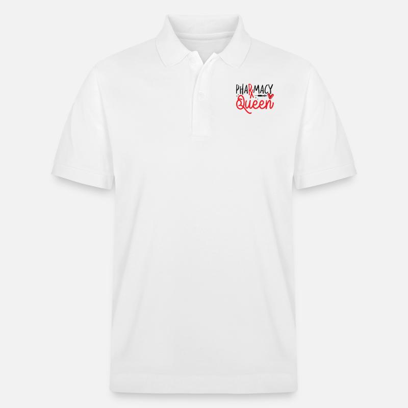 Pharmacy Tech Technician - Stanley/Stella Unisex Bio-Poloshirt PREPSTER - Weiß
