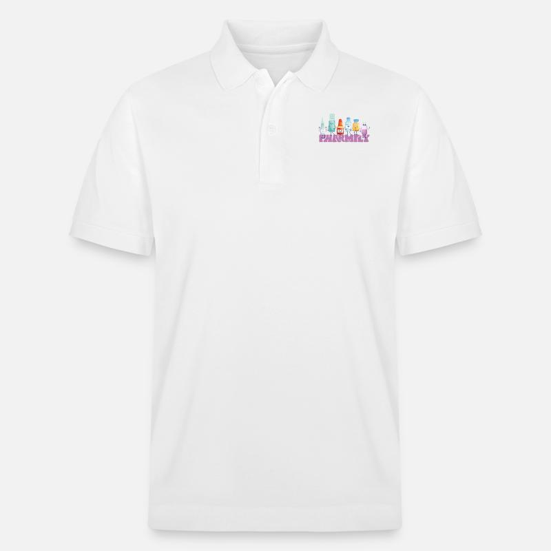 Pharmacy Tech Technician - Stanley/Stella Unisex Bio-Poloshirt PREPSTER - Weiß
