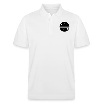 Planete Galaxy - Polo PREPSTER bio Stanley/Stella Unisexe - blanc - Devant - Roxy (174cm) & Andy (188cm)
