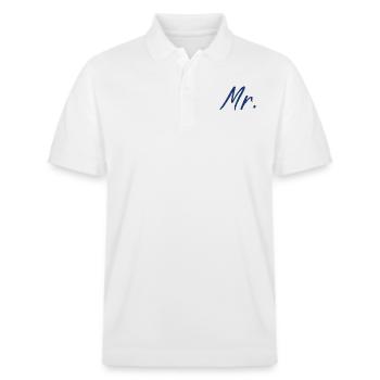 Mr - Stanley/Stella Unisex Organic Polo Shirt PREPSTER - white - Front - Roxy (174cm) & Andy (188cm)