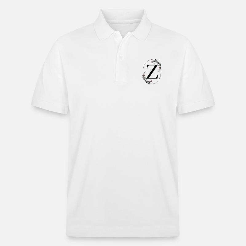 Buchstabe Z - Stanley/Stella Unisex Bio-Poloshirt PREPSTER - Weiß
