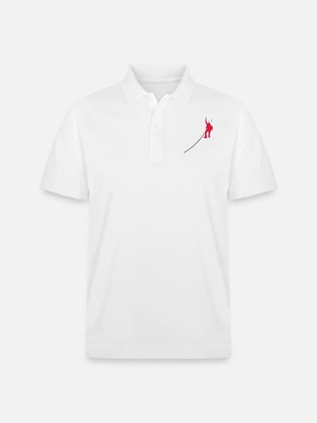Bergsteiger Climbing Shir - Stanley/Stella Unisex Bio-Poloshirt PREPSTER - Weiß