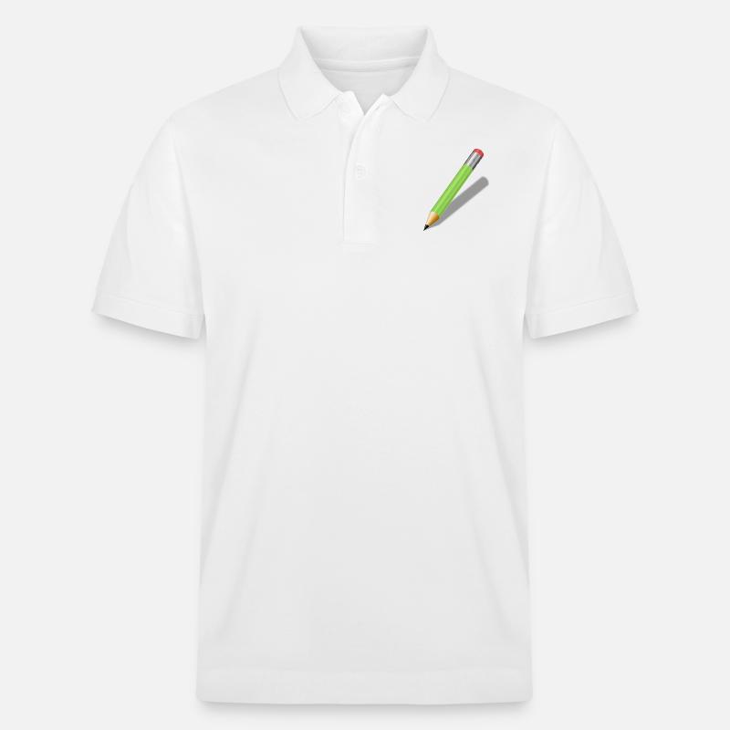 Bleistift - Stanley/Stella Unisex Bio-Poloshirt PREPSTER - Weiß