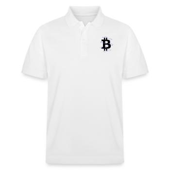Bitcoin - Polo PREPSTER bio Stanley/Stella Unisexe - blanc - Devant - Roxy (174cm) & Andy (188cm)