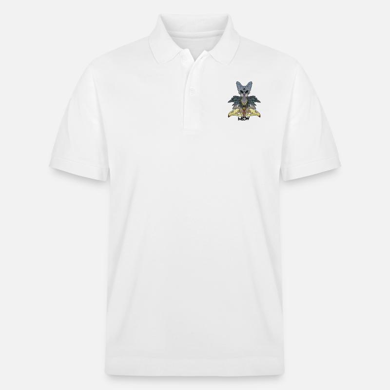 Roi chat - Polo PREPSTER bio Stanley/Stella Unisexe - blanc
