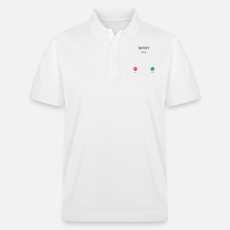 Das Geld ruft - Stanley/Stella Unisex Bio-Poloshirt PREPSTER - Weiß