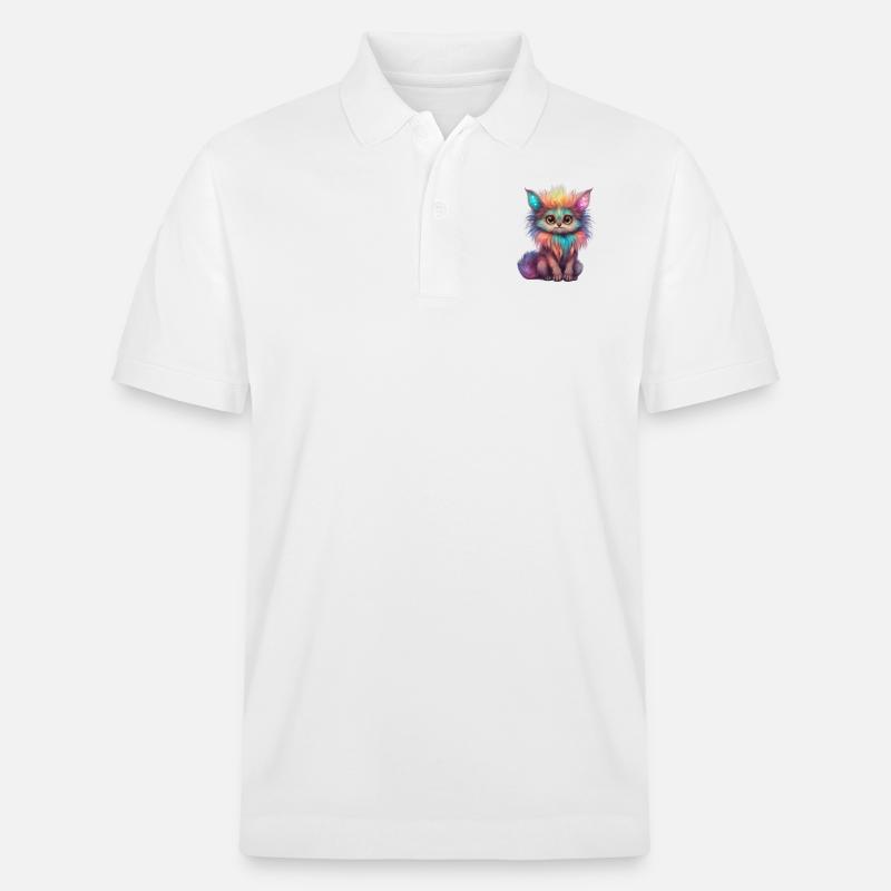 cute mystical creature - Stanley/Stella Unisex Bio-Poloshirt PREPSTER - Weiß