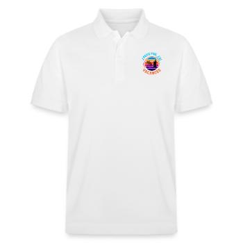 Je ne peux j ai vacances d été surf - Polo PREPSTER bio Stanley/Stella Unisexe - blanc - Devant - Roxy (174cm) & Andy (188cm)