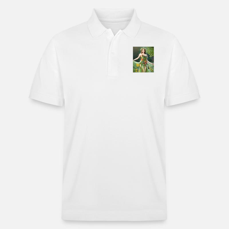 Grüne Fee. - Stanley/Stella Unisex Bio-Poloshirt PREPSTER - Weiß