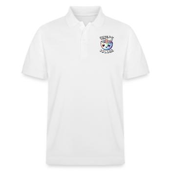 Cereal Killer - Stanley/Stella Unisex Organic Polo Shirt PREPSTER - white - Front - Roxy (174cm) & Andy (188cm)