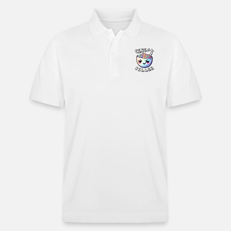 Getreide-Killer - Stanley/Stella Unisex Bio-Poloshirt PREPSTER - Weiß