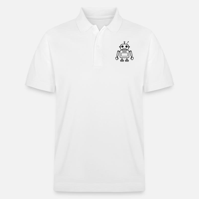 robot - Polo PREPSTER bio Stanley/Stella Unisexe - blanc
