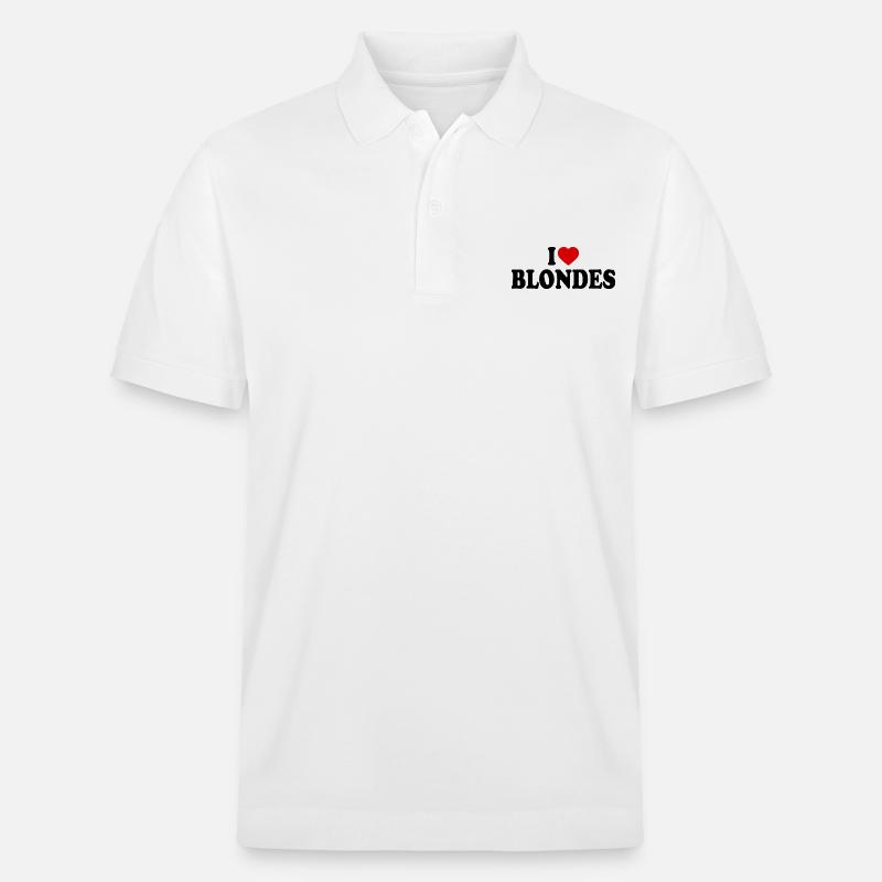 I love blondes - Stanley/Stella Unisex Bio-Poloshirt PREPSTER - Weiß