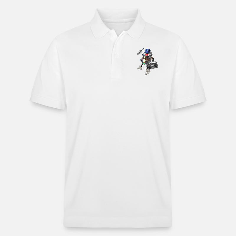 I Am The 80s - Stanley/Stella Unisex Bio-Poloshirt PREPSTER - Weiß