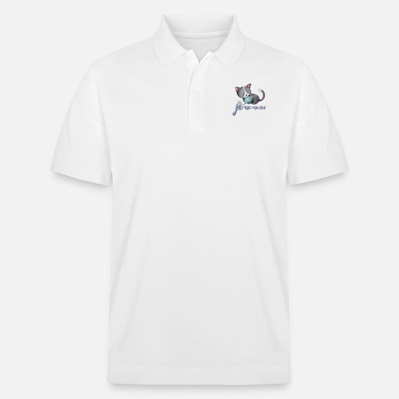 Freund Chat - Stanley/Stella Unisex Bio-Poloshirt PREPSTER - Weiß