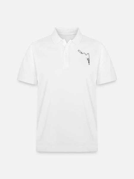 hangman_drawing - Stanley/Stella Unisex Organic Polo Shirt PREPSTER - white