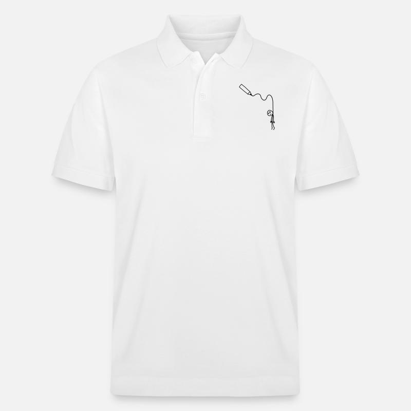hangman_drawing - Stanley/Stella Unisex Bio-Poloshirt PREPSTER - Weiß