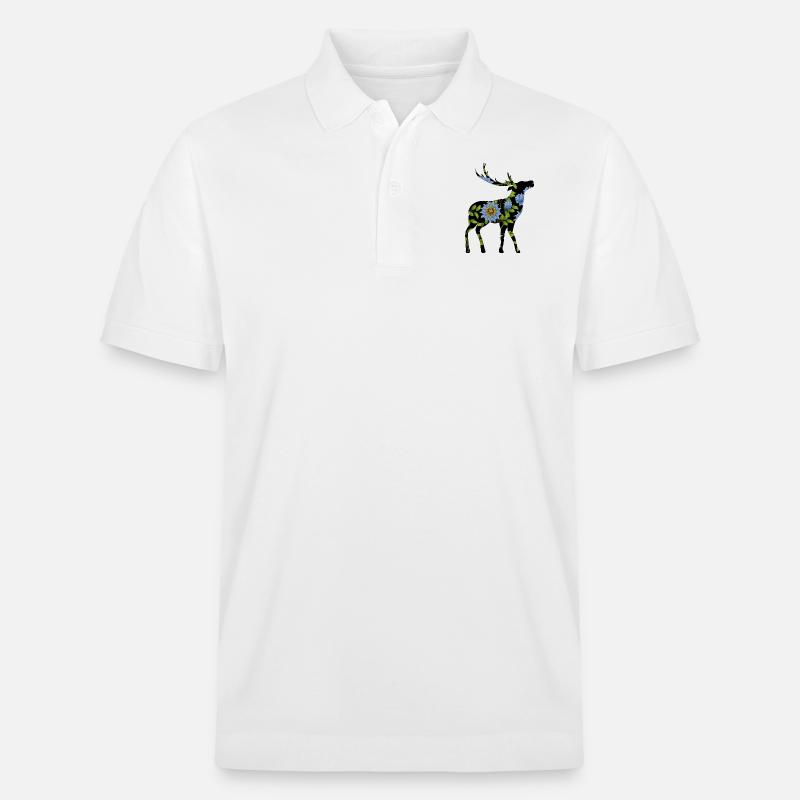 Hirsch - Stanley/Stella Unisex Bio-Poloshirt PREPSTER - Weiß