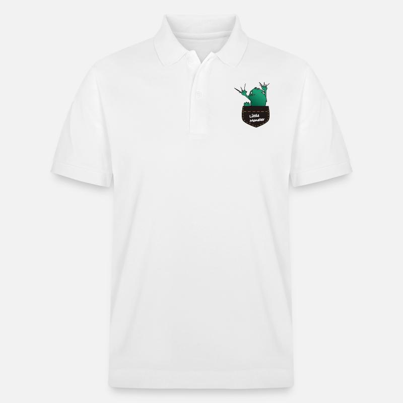 Monster 2 - Stanley/Stella Unisex Bio-Poloshirt PREPSTER - Weiß