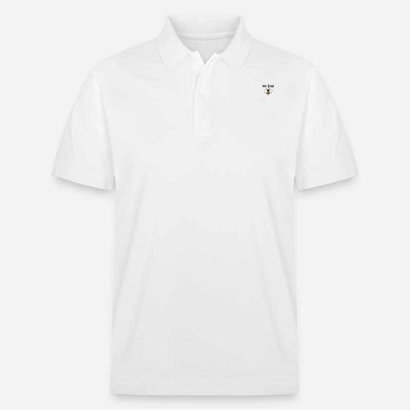 Biene Kind Imker Geschenk - Stanley/Stella Unisex Bio-Poloshirt PREPSTER - Weiß