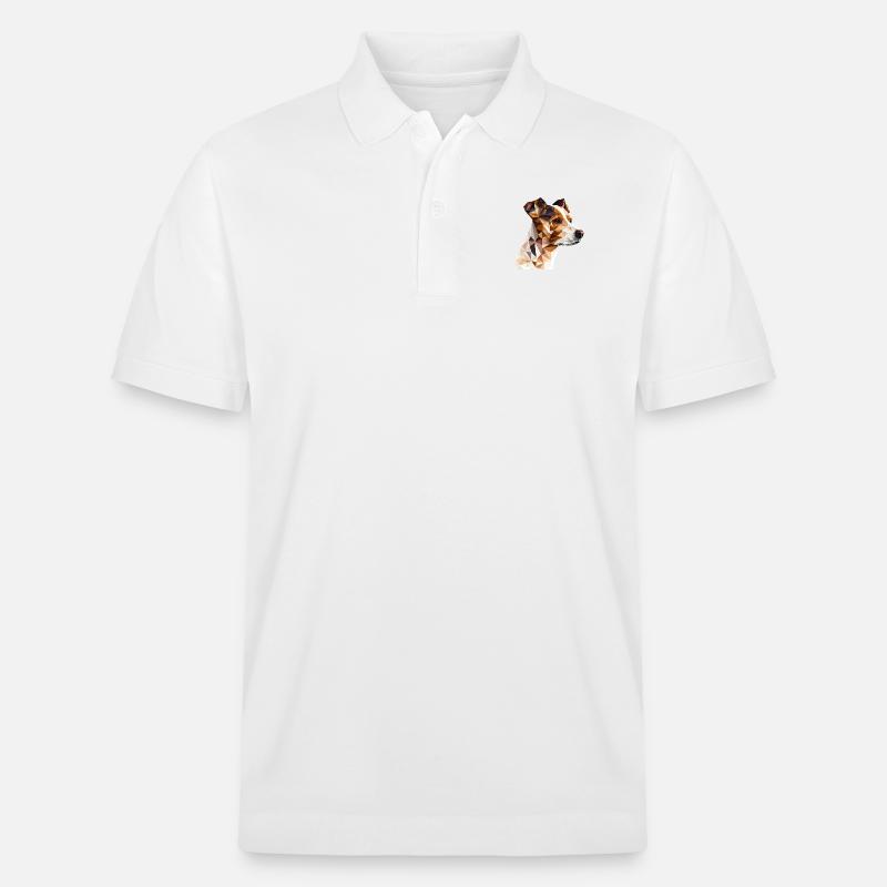 JACK RUSSELL - Stanley/Stella Unisex Bio-Poloshirt PREPSTER - Weiß