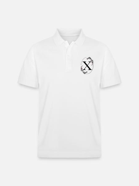 Buchstabe X - Stanley/Stella Unisex Bio-Poloshirt PREPSTER - Weiß